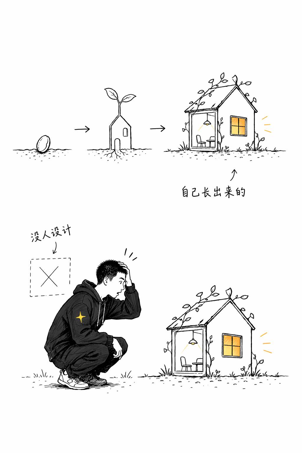 自己长出来的房间