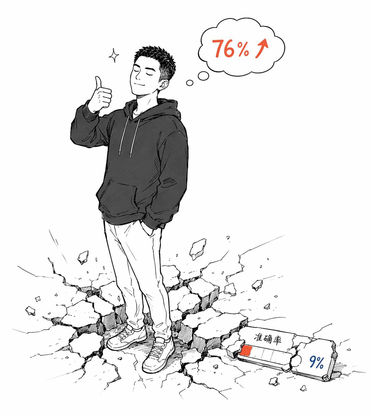 自信飙升准确率暴跌