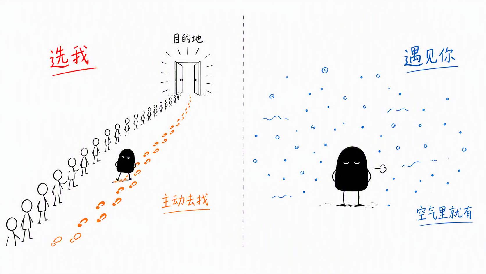 选我 vs 遇见你