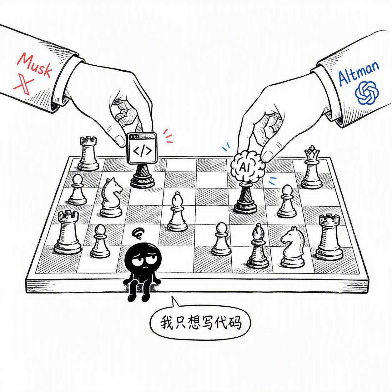 马斯克 vs Altman 的棋局