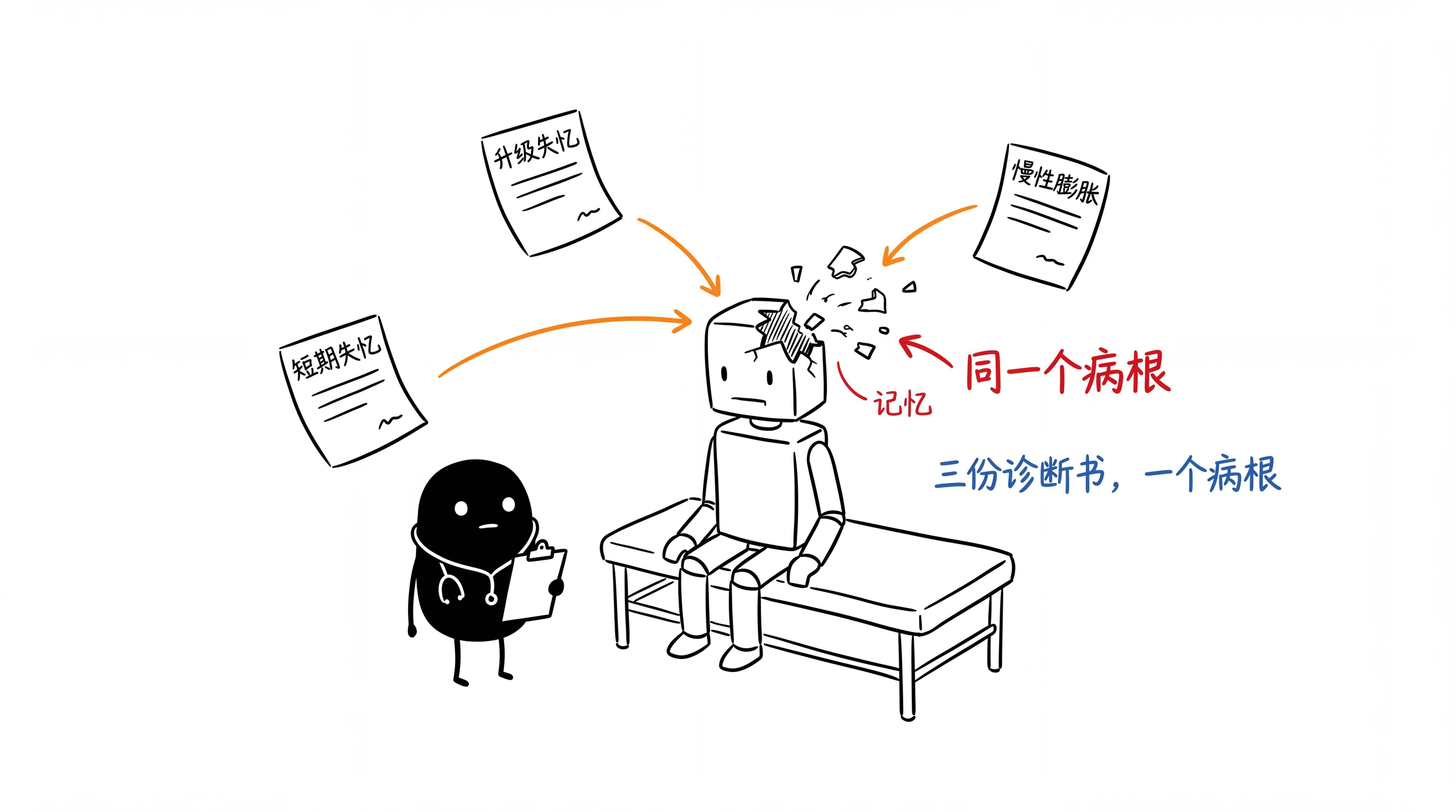 三份诊断书，一个病根：记忆