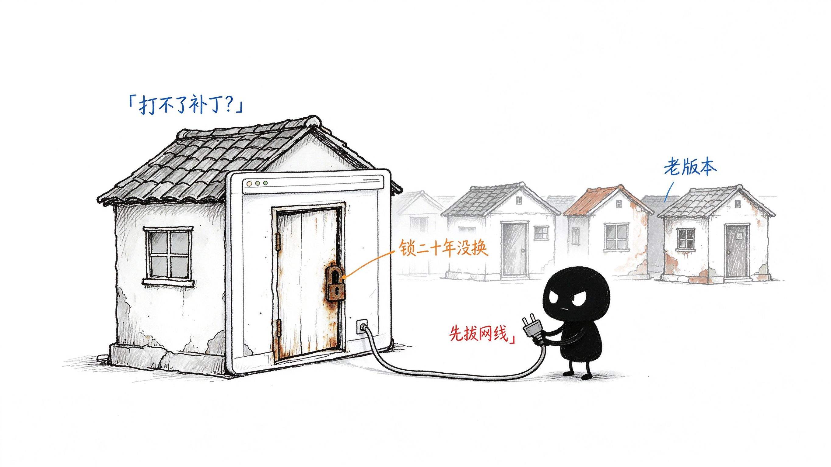 小黑握着拔下的网线插头